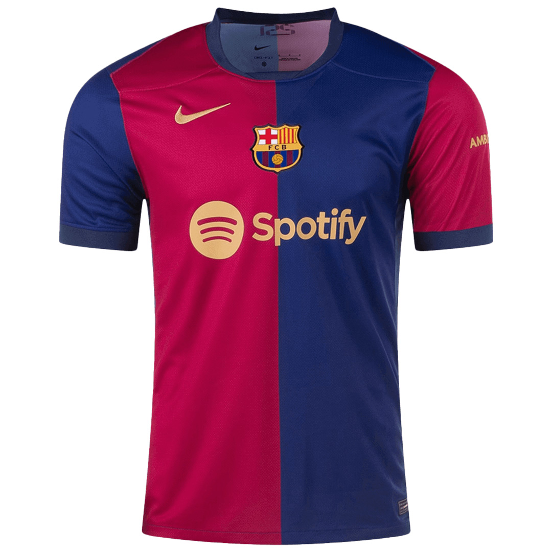 LAMINE YAMAL #19 Barcelona Home Jersey 2024/25 - UCL Font