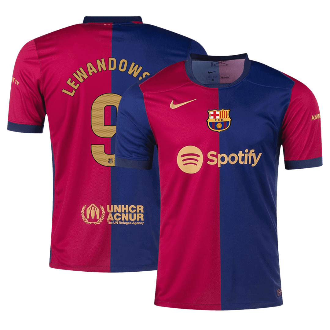 LEWANDOWSKI #9 Barcelona Home Jersey 2024/25