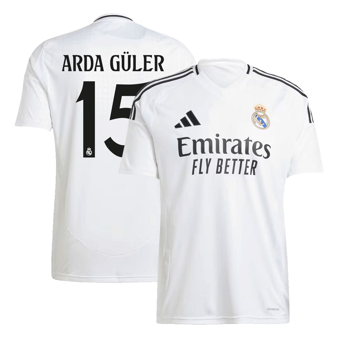 ARDA GÜLER #15 Real Madrid Home Jersey 2024/25