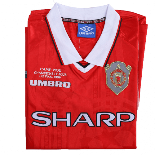 Retro Manchester United UCL Final Home Jersey 1999/00 - Image 5