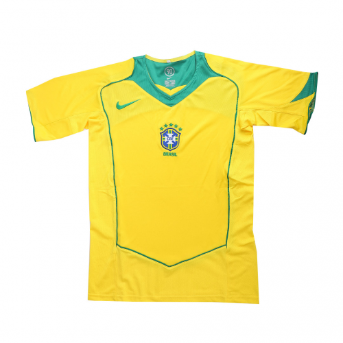 Retro Brazil Home Jersey 2004 - Image 5