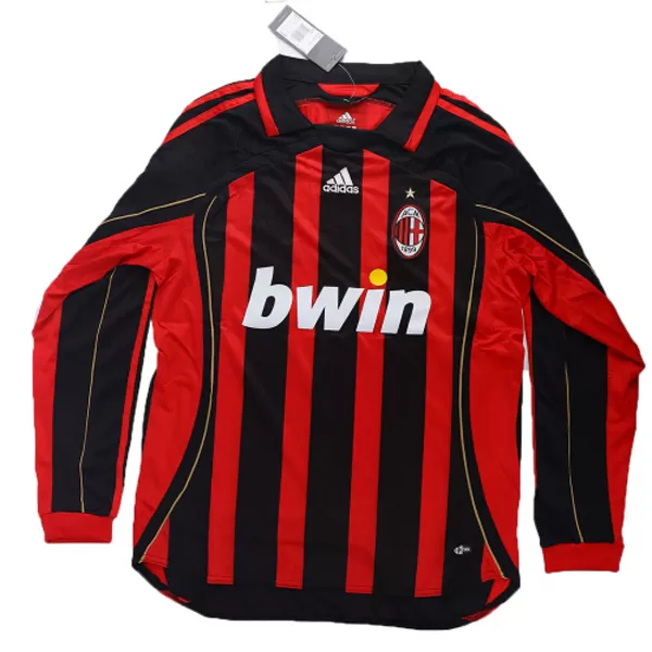 Retro AC Milan Home Long Sleeve Jersey 2006/07 - minejerseys