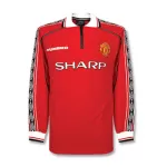 Retro Manchester United Home Long Sleeve Jersey 1998/00 - minejerseys