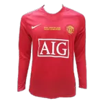 Retro Manchester United UCL Final Home Long Sleeve Jersey 2007/08 - minejerseys