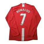 RONALDO #7 Retro Manchester United Home Jersey 2007/08 - minejerseys