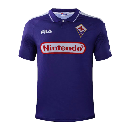 Rui Costa x Retro Fiorentina Home Jersey 1998/99 - Image 3