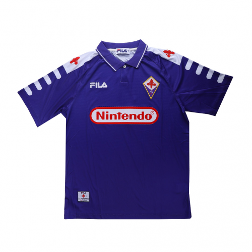 Rui Costa x Retro Fiorentina Home Jersey 1998/99 - Image 5
