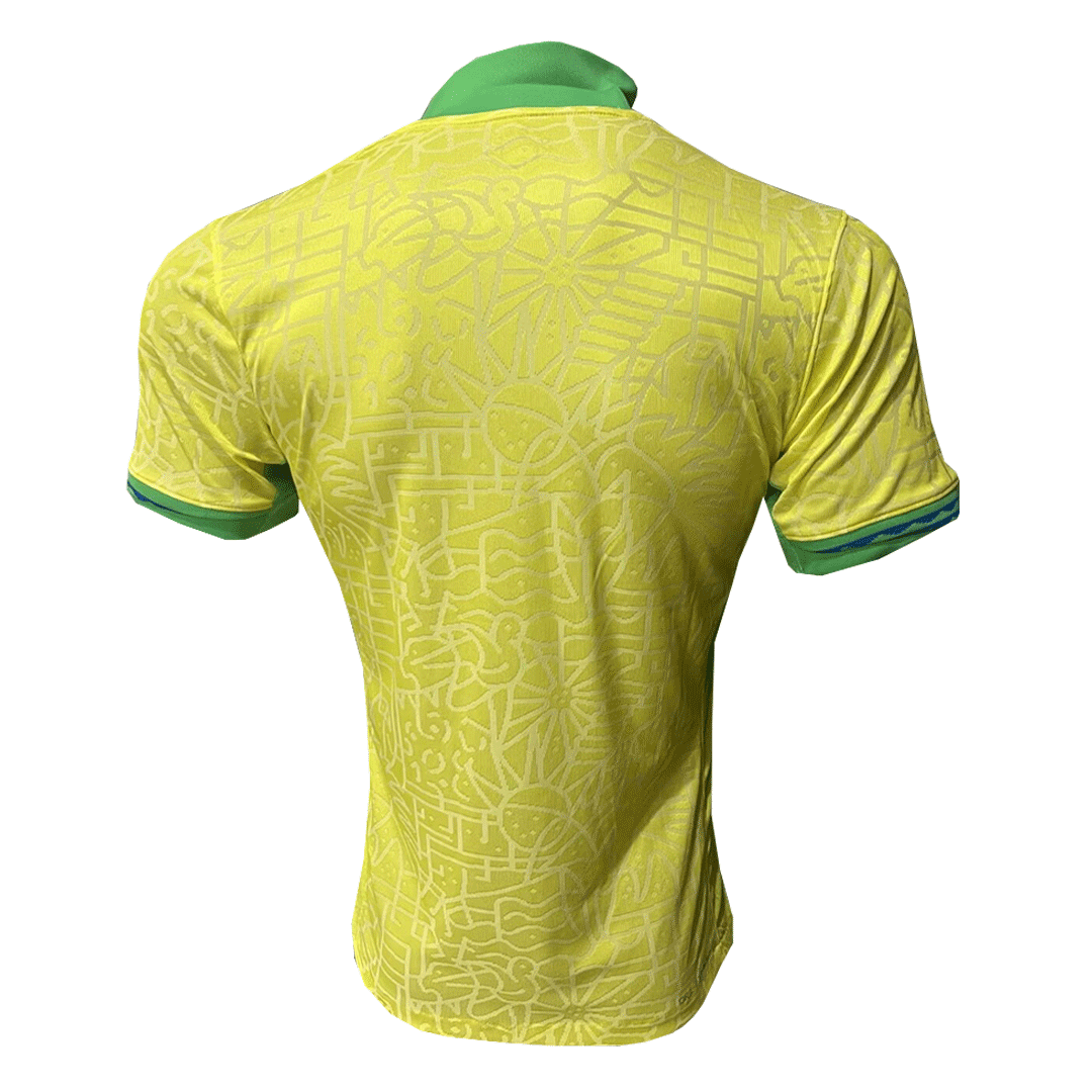 Brazil Home Match Jersey Player Version 2024 - Image 4