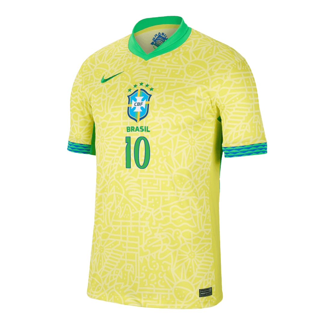 RODRYGO #10 Brazil Home Jersey Copa America 2024 - Image 3