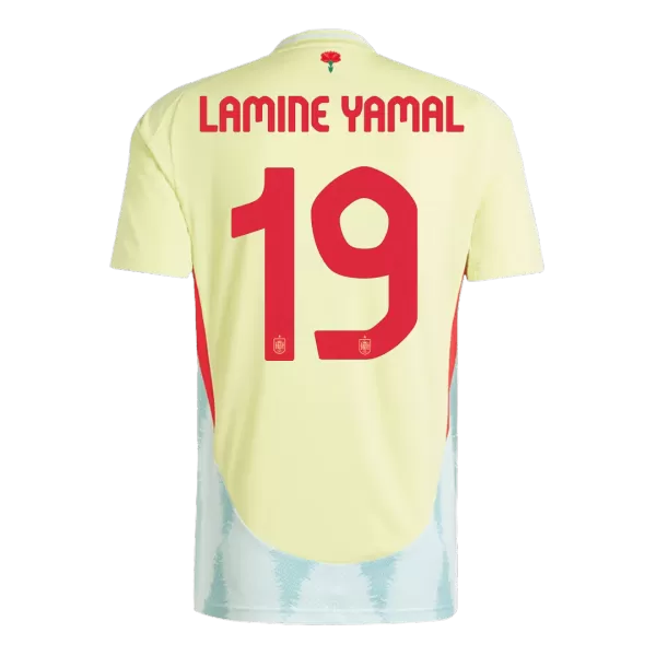 LAMINE YAMAL #19 Spain Away Jersey Euro - minejerseys
