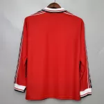 Beckham #7 Retro Manchester United Home Sleeve Sleeve Jersey 1998/00 - minejerseys