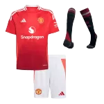 Kids Manchester United Home Full Kit(Jersey+Shorts+Socks) - minejerseys