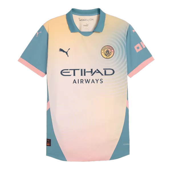 Manchester City Definitely City Fourth Match Jersey Player Version - minejerseys