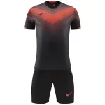 NK-907 Customize Team Black Soccer Jersey Kit(Shirt+Short) - minejerseys