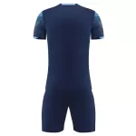 NK-907 Customize Team Navy&Blue Soccer Jersey Kit(Shirt+Short) - minejerseys