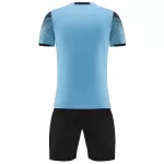 NK-907 Customize Team Blue Soccer Jersey Kit(Shirt+Short) - minejerseys