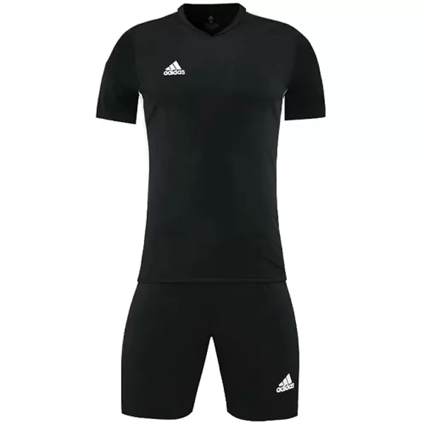 Customize Team Black Soccer Jersey Kit(Shirt+Short) 721 - minejerseys