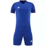 Customize Team Blue Soccer Jersey Kit(Shirt+Short) 721 - minejerseys