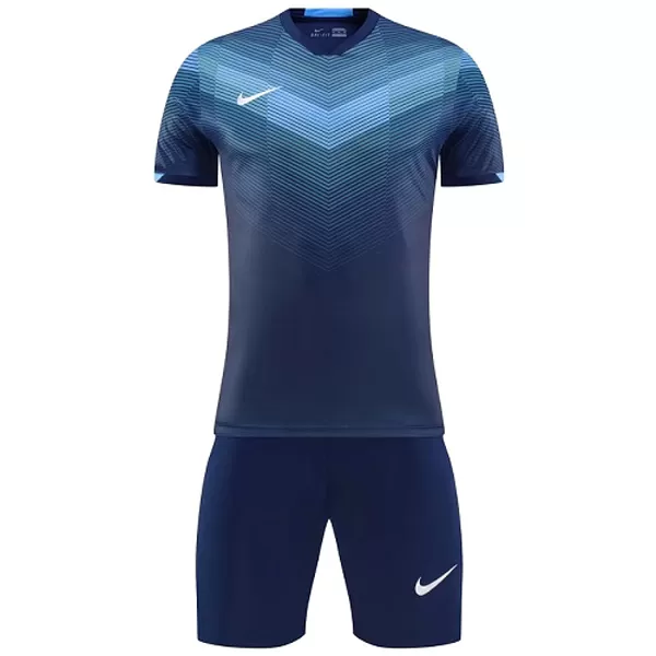 NK-907 Customize Team Navy&Blue Soccer Jersey Kit(Shirt+Short) - minejerseys