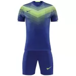 NK-907 Customize Team Blue&Green Soccer Jersey Kit(Shirt+Short) - minejerseys