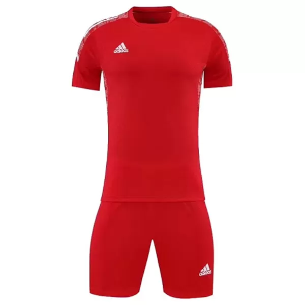 Customize Team Soccer Jersey Kit (Shirt+Short) Red - 720 - minejerseys