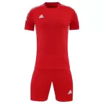 Customize Team Soccer Jersey Kit (Shirt+Short) Red - 720 - minejerseys