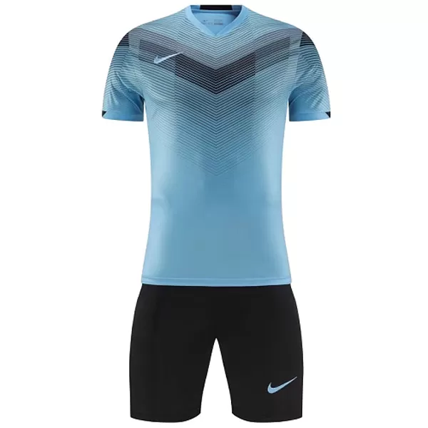 NK-907 Customize Team Blue Soccer Jersey Kit(Shirt+Short) - minejerseys