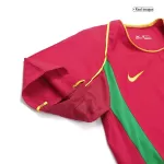 Figo #7 Retro Portugal Home Jersey World Cup 2002 - minejerseys