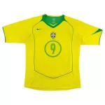 Ronaldo #9 Retro Brazil Home Jersey 2004 - minejerseys