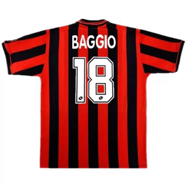 BAGGIO #18 Retro AC Milan Home Jersey 1996/97 - minejerseys