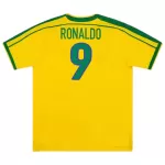 Ronaldo #9 Retro Brazil Home Jersey World Cup 1998 - minejerseys