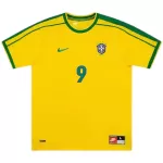 Ronaldo #9 Retro Brazil Home Jersey World Cup 1998 - minejerseys