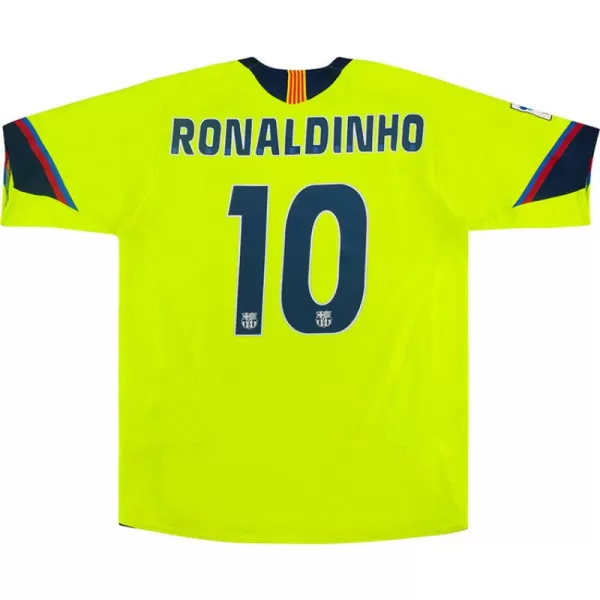 Ronaldinho #10 Retro Barcelona Away Jersey 2005/06 - minejerseys