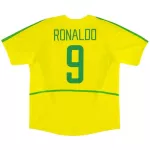 Ronaldo #9 Retro Brazil Home Jersey World Cup 2002 - minejerseys