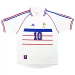 Zidane #10 Retro France Away Jersey World Cup 1998 - minejerseys