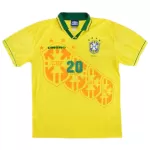 Ronaldo #20 Retro Brazil Home Jersey World Cup 1994 - minejerseys