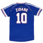 Zidane #10 Retro France Home Jersey World Cup 1998 - minejerseys
