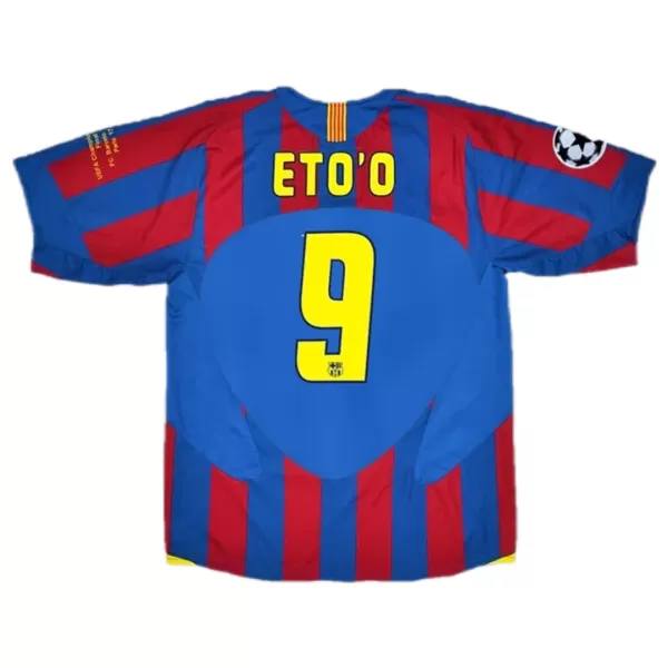 ETO'O #9 Retro Barcelona UCL Final Home Jersey 2005/06 - minejerseys