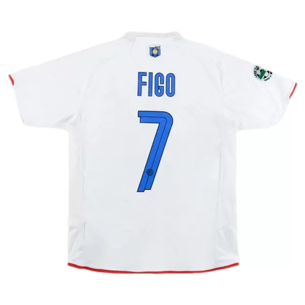 Figo #7 Retro Inter Milan 100th Anniversary Away Jersey 2007/08 - minejerseys