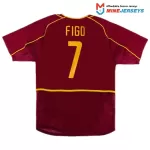 Figo #7 Retro Portugal Home Jersey World Cup 2002 - minejerseys