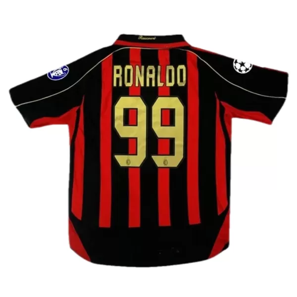 Ronaldo #99 Retro AC Milan UCL Home Jersey 2006/07 - minejerseys