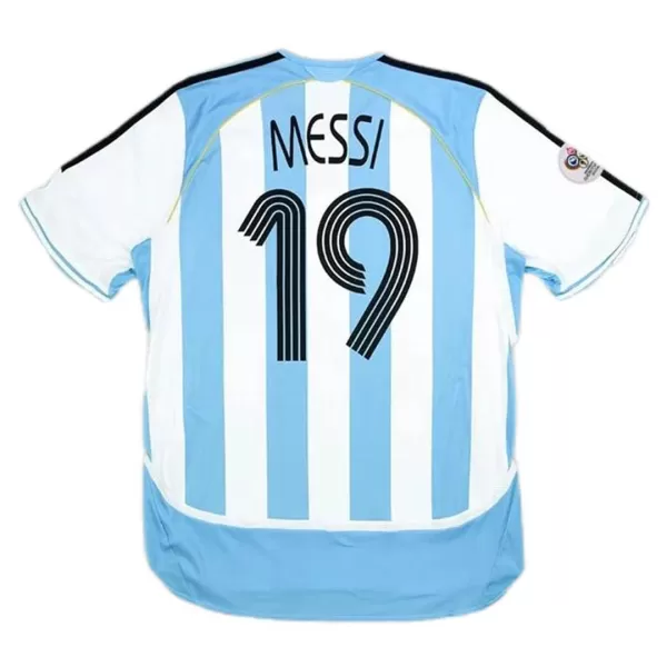 Messi #19 Retro Argentina Home Jersey World Cup 2006 - minejerseys