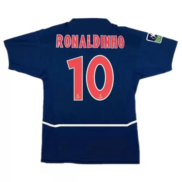 RONALDINHO #10 Retro PSG Home Jersey 2002/03 - minejerseys