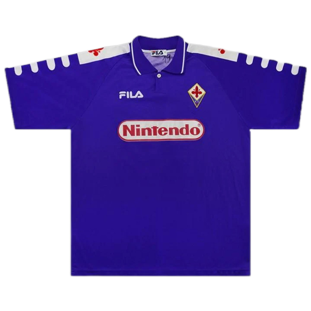 Rui Costa x Retro Fiorentina Home Jersey 1998/99 - Image 2