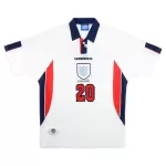 Owen #20 Retro England Home Jersey World Cup 1998 - minejerseys