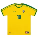 RIVALDO #10 Retro Brazil Home Jersey World Cup 1998 - minejerseys