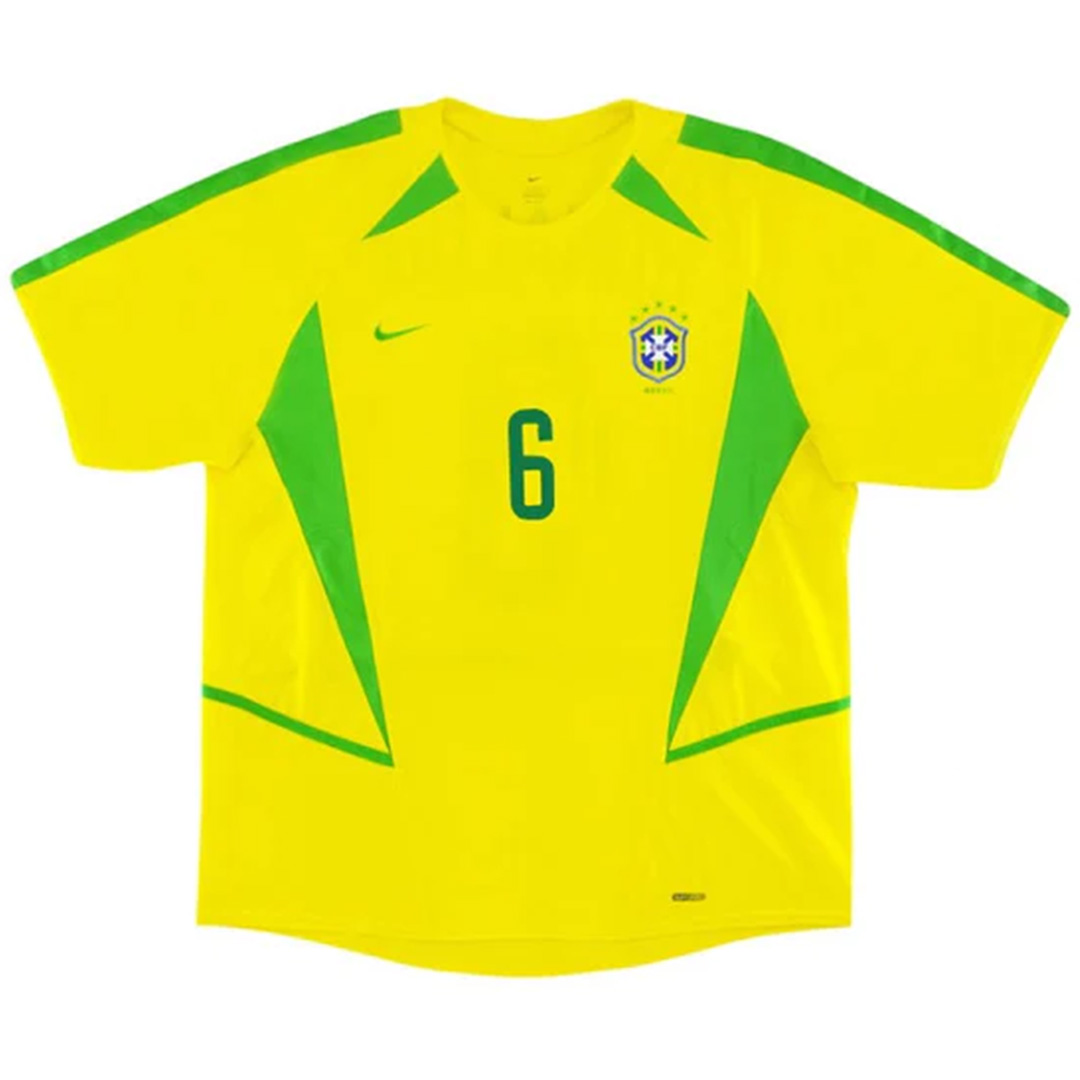 Roberto Carlos x Retro Brazil Home Jersey World Cup 2002 - Image 2