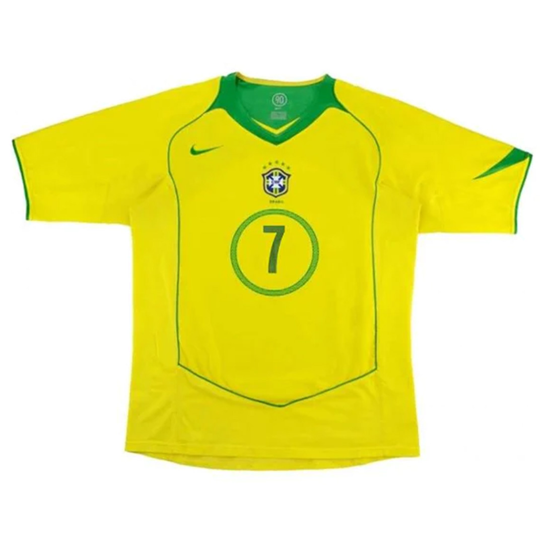 ADRIANO x Retro Brazil Home Jersey 2004 - Image 2