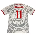 BLANCO #11 Retro Mexico Away Jersey World Cup 1998 - minejerseys