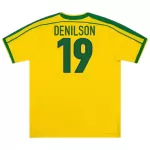 DENILSON #19 Retro Brazil Home Jersey World Cup 1998 - minejerseys